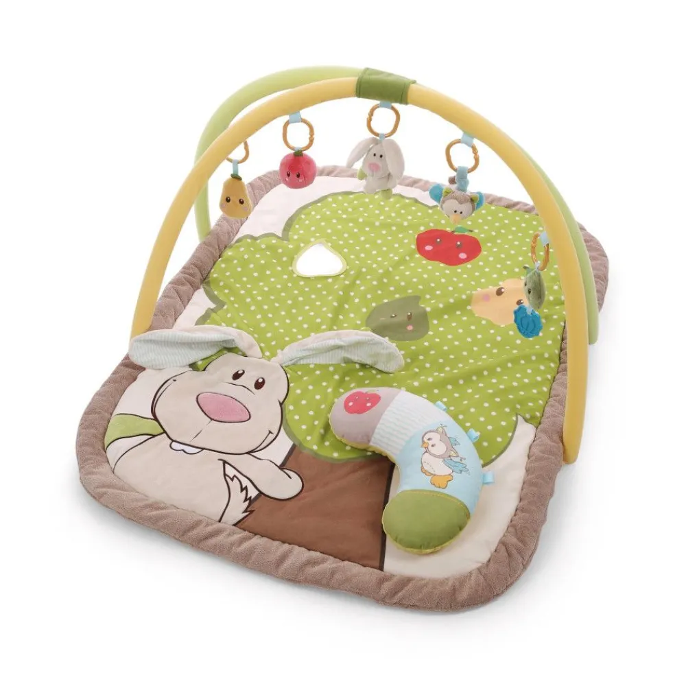 NICI My First Nici>3-D Activity-Decke Hase Und Eule Mit Spielkissen Und Spielbogen