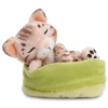 NICI My Nici Pets>Kuscheltier Sleeping Pets Bengal Katze Im Hellgrunen Korbchen