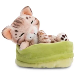 NICI My Nici Pets>Kuscheltier Sleeping Pets Bengal Katze Im Hellgrunen Korbchen