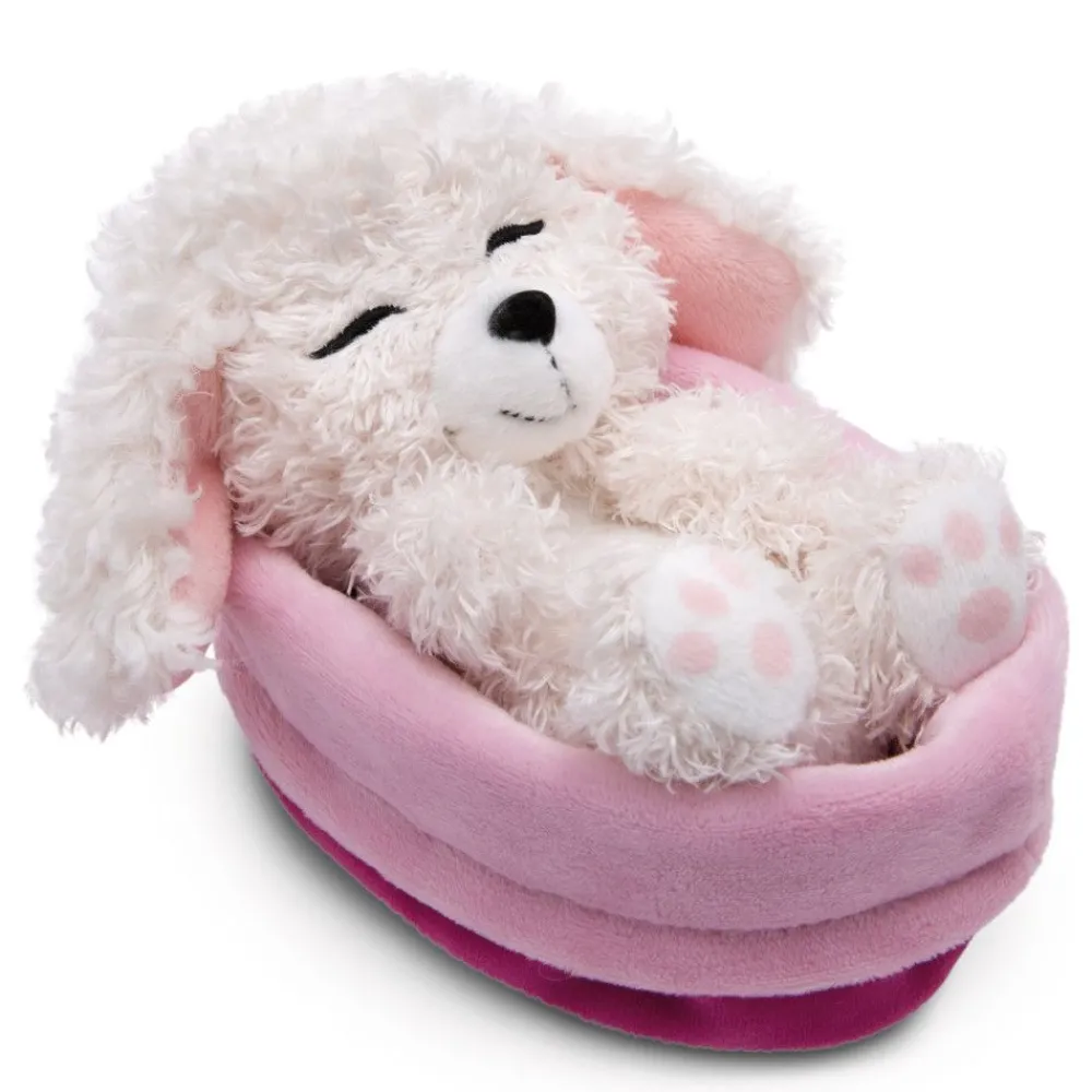 NICI My Nici Pets>Kuscheltier Sleeping Pets Weisser Pudel Im Korbchen