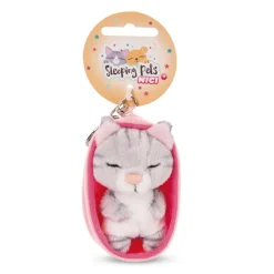 NICI My Nici Pets>Schlusselanhanger Sleeping Pets Katze Grau Getigert