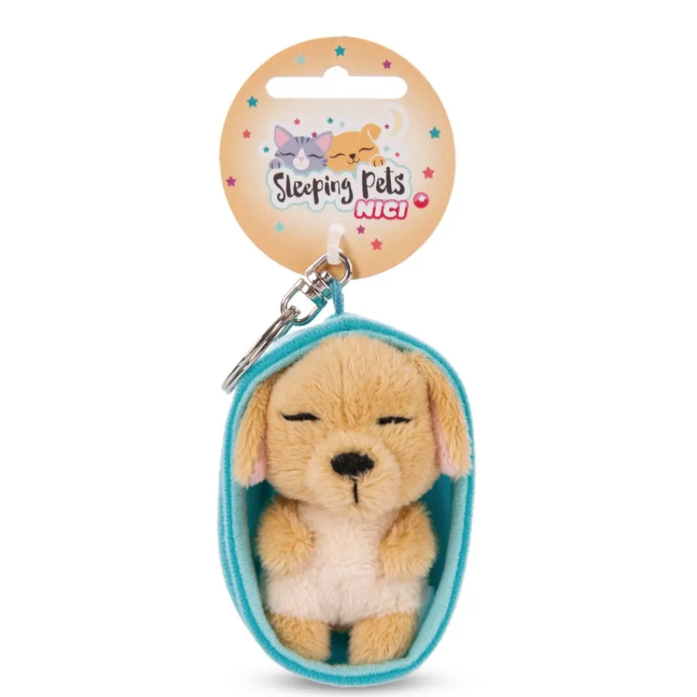 NICI My Nici Pets>Schlusselanhanger Sleeping Pets Hund Karamell